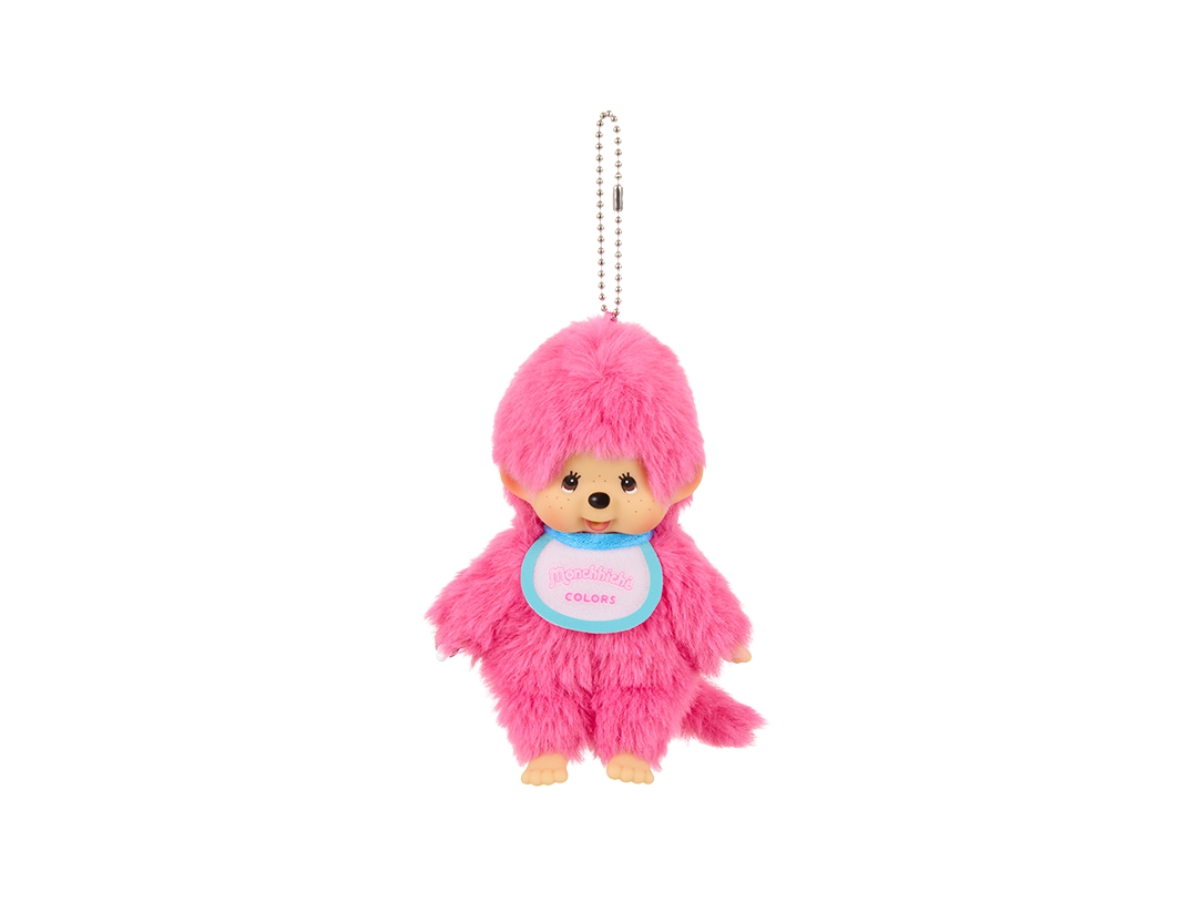 Monchhichi Colors Keychain Size Ss Berry Pink