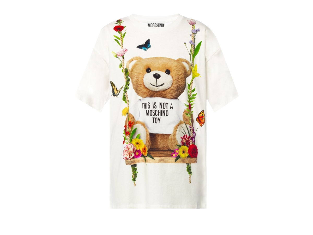 SASOM  apparel Moschino Teddy Bear T-Shirt White Check the latest price  now!