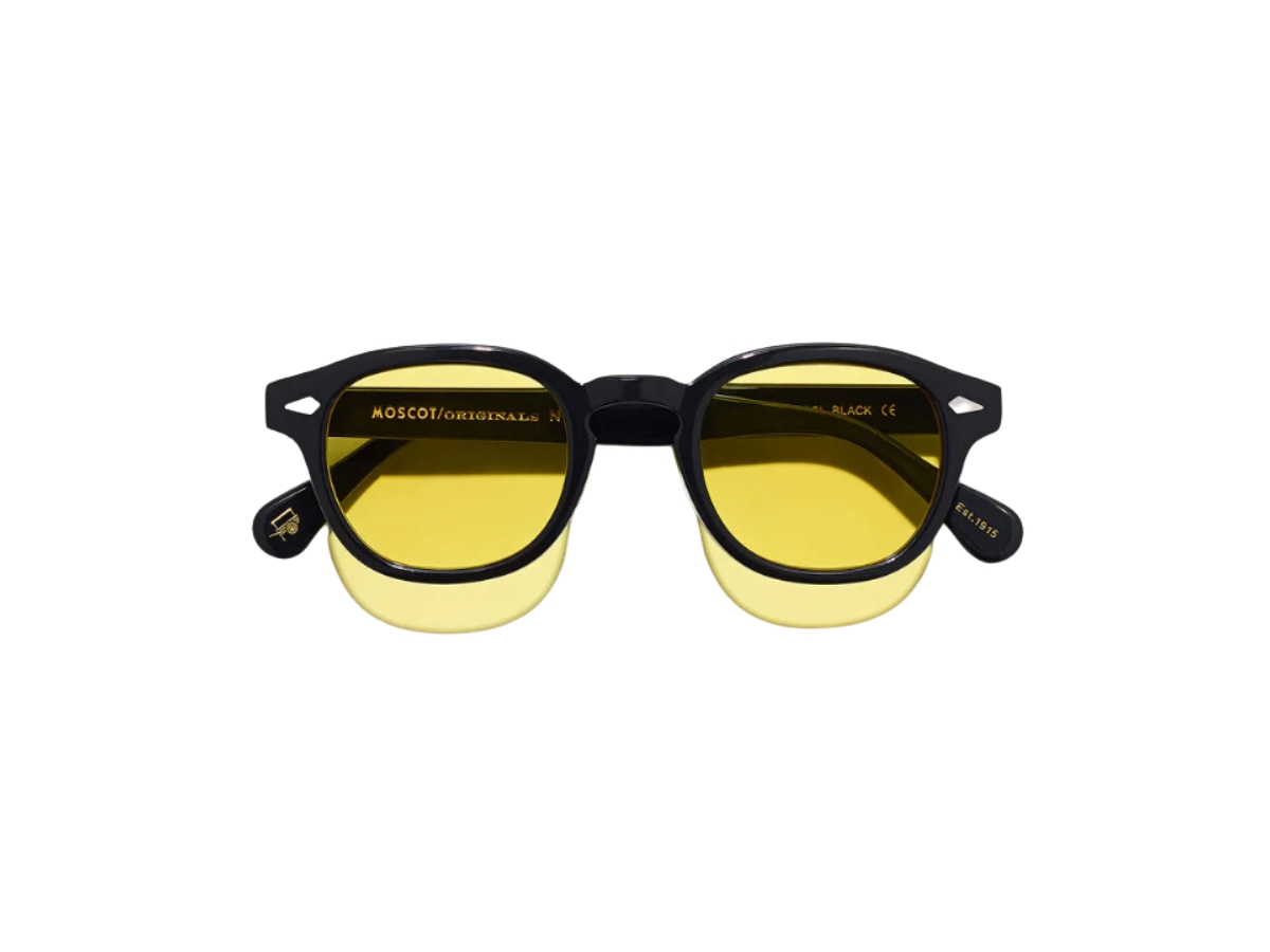 正規品 本物 MOSCOT LEMTOSH 46 BLACK 美品 LEMTOSH 46 BLACK MOSCOT - CANARY EYEWEAR SHOP
