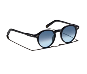 Buy Moscot Miltzen Black With Custom Made Tints 46 MM In Black Acetate Frame-Two Dots With Denim Blue Lenses at Sasom – Authentic and Ready to Ship
