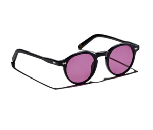 Buy Moscot Miltzen Black With Custom Made Tints 46 MM In Black Acetate Frame-Two Dots With Purple Nurple Lenses at Sasom – Authentic and Ready to Ship