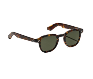 Buy Moscot Momza Sun 49 MM In Tortoise Acetate Frame-Three Dots With Green Lenses at Sasom – Authentic and Ready to Ship