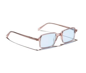 Buy Moscot Shindig Sun 50 MM In Burnt Rose Frame With Blue Lenses at Sasom – Authentic and Ready to Ship