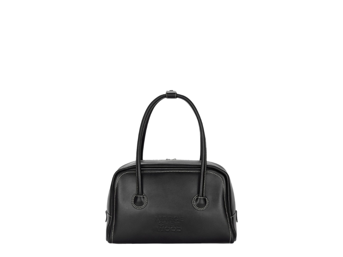 [Margesherwood ] / ☆ SOFT TOTE / black plain DUMPLING TOTE - PIPE AND ROW