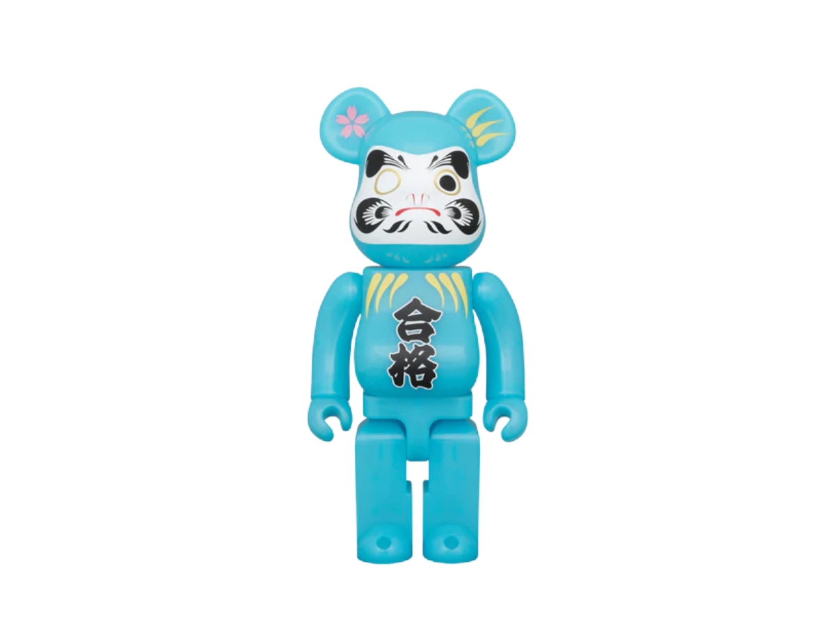 Buy BE@RBRICK Daruma Goukaku Blue luminescence 400% at Sasom – Authentic and Ready to Ship