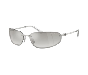Buy Miu Miu Sunglasses In Argento Frame With Sfumata Argento Trasparente at Sasom – Authentic and Ready to Ship