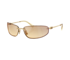 Buy Miu Miu Sunglasses In Gold Oval Frame With Yellow Gradient Silver at Sasom – Authentic and Ready to Ship