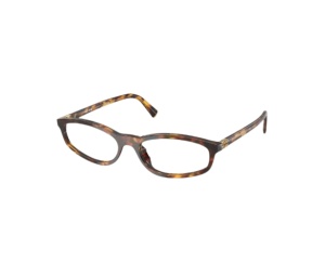 Buy Miu Miu Sunglasses In Honey Havana Plastic Frame With Clear Blue Light Lenses at Sasom – Authentic and Ready to Ship
