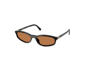 Buy Miu Miu Sunglasses In Black Plastic Frame With Brown Lenses at Sasom – Authentic and Ready to Ship