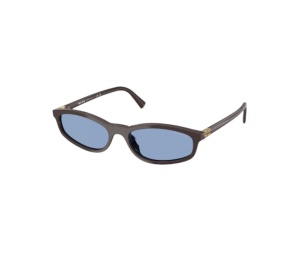 Buy Miu Miu Sunglasses In Moka Plastic Frame With Light Blue Lenses at Sasom – Authentic and Ready to Ship