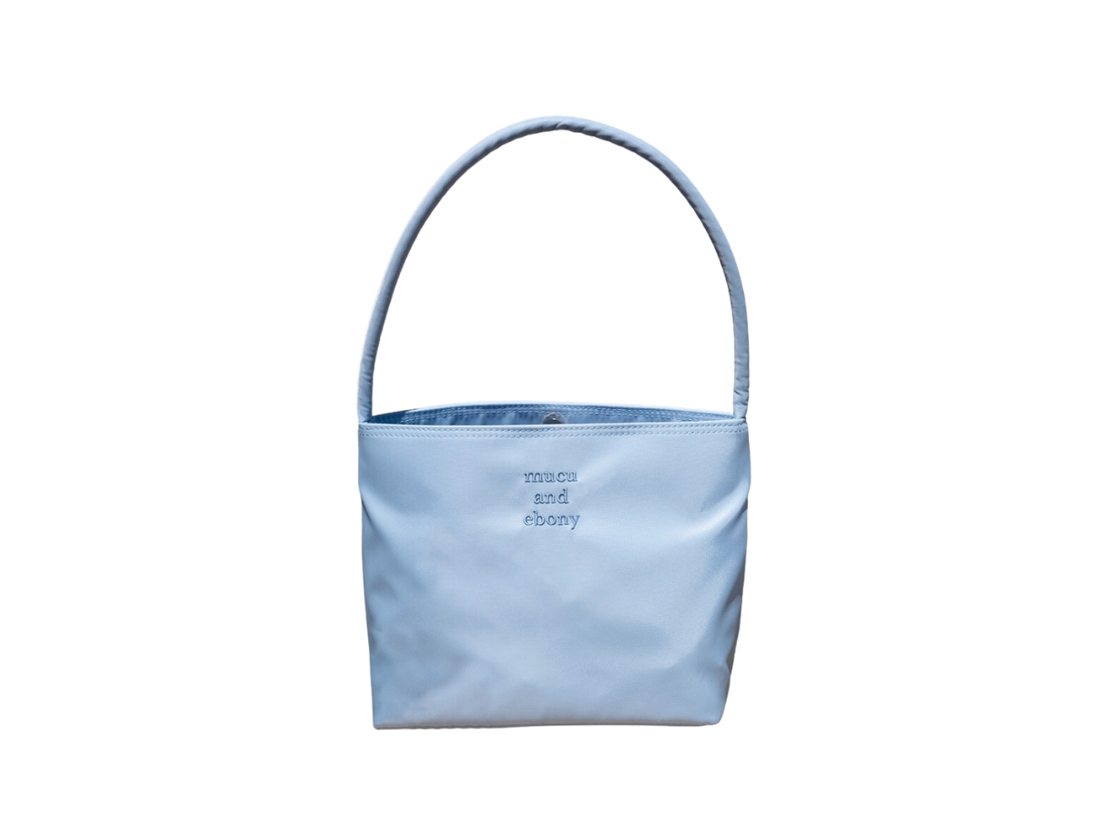 Mucu And Ebony Nearest Bag In Polyester Fabric Light Blue