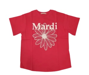 Buy Mardi Mercredi T-Shirt Flowermardi Red Ivory at Sasom – Authentic and Ready to Ship