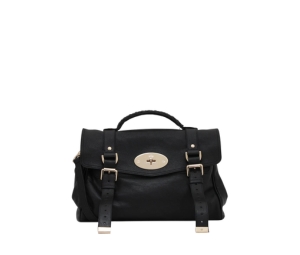 Buy Mulberry Alexa Small Satchel Bag In Polished Buffalo Leather With Gold Hardware Black at Sasom – Authentic and Ready to Ship