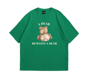 Myyoungs Bear Oversized T-Shirt Green