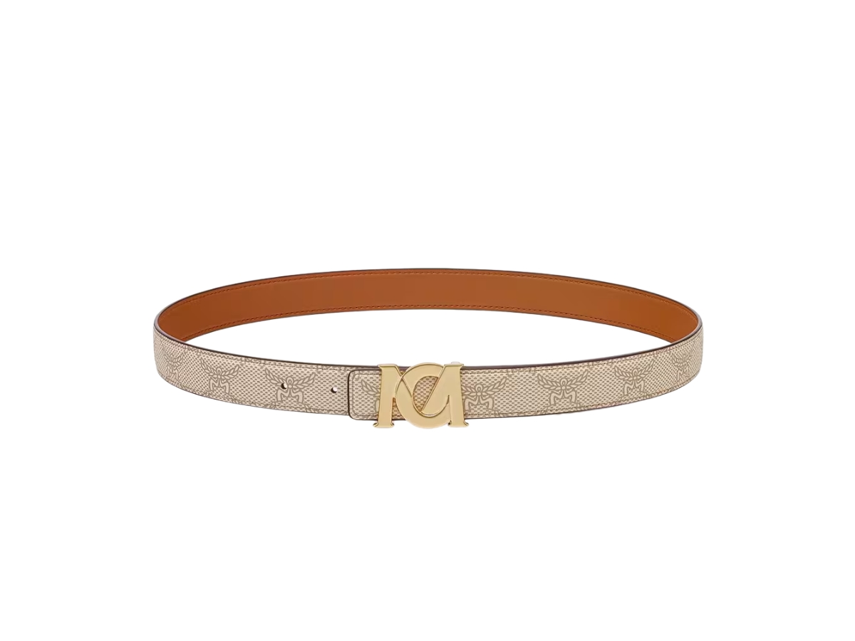 Buy MCM M-Art 1-inch Belt Oatmeal at Sasom – Authentic and Ready to Ship