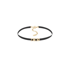 Buy Dior Evolution Choker Black Grosgrain Gold-Finish Metal at Sasom – Authentic and Ready to Ship