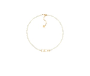 Buy Dior (r)evolution Necklace Gold Finish Metal and White Resin Pearls at Sasom – Authentic and Ready to Ship