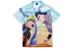 Carnival X Naruto Shippuden Naruto X Sasuke Hawaii Shirt Multicolor
