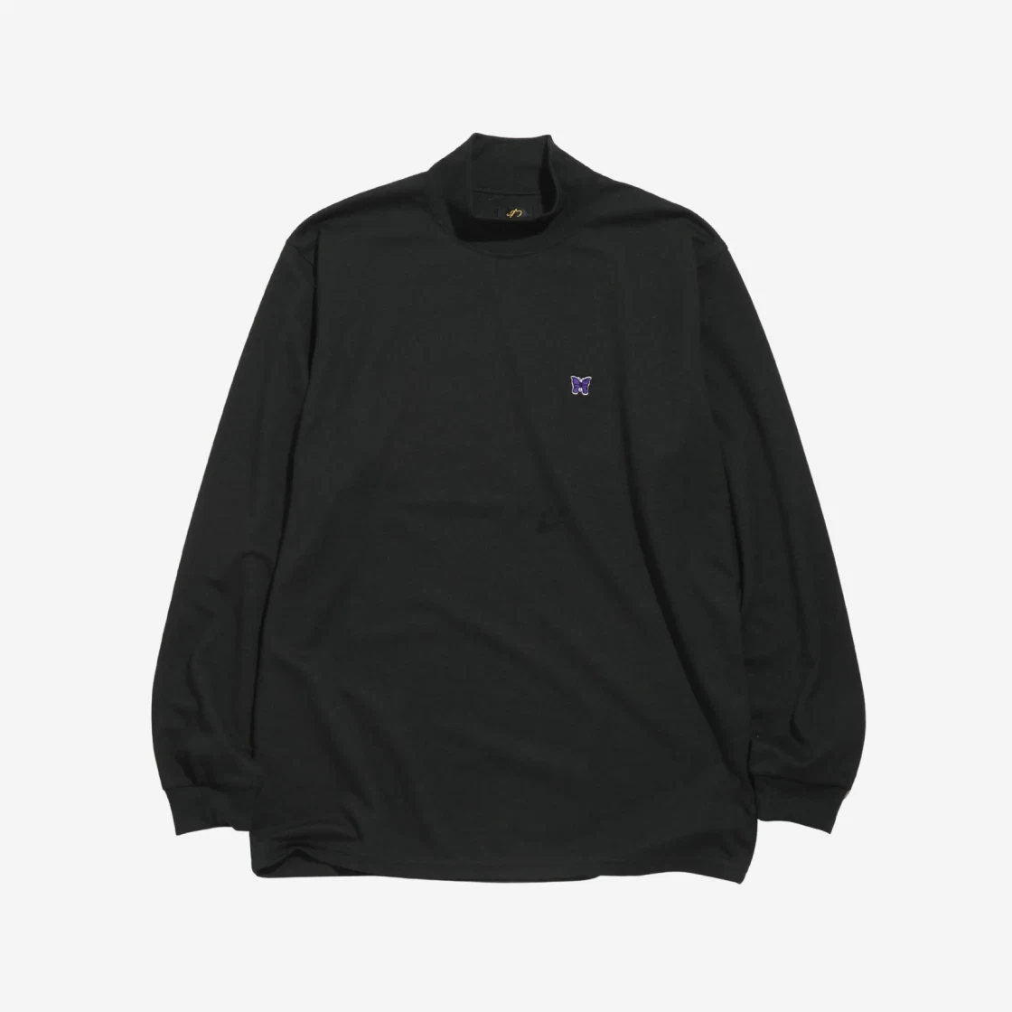 Needles Mockneck LS T-Shirt Black Shop Authentic at SASOM
