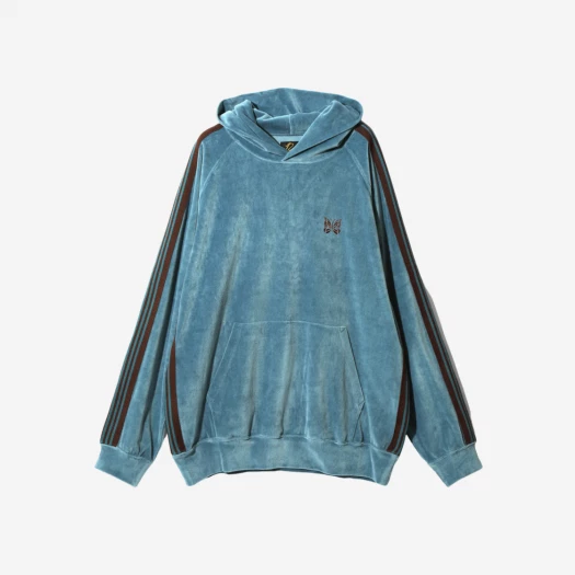 ★人気★【Needles】 Track Hoodi.e Velour Purple Track-Hoody-Velour-