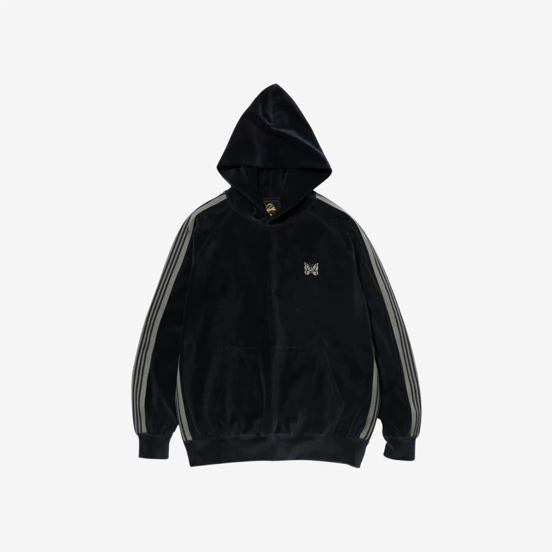 Needles Track Hoodie Velour Navy Shop Authentic at SASOM