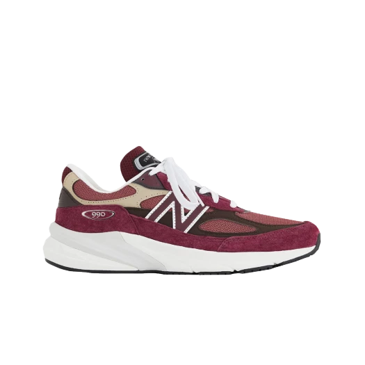 New Balance 990v6 Made in USA Burgundy Tan