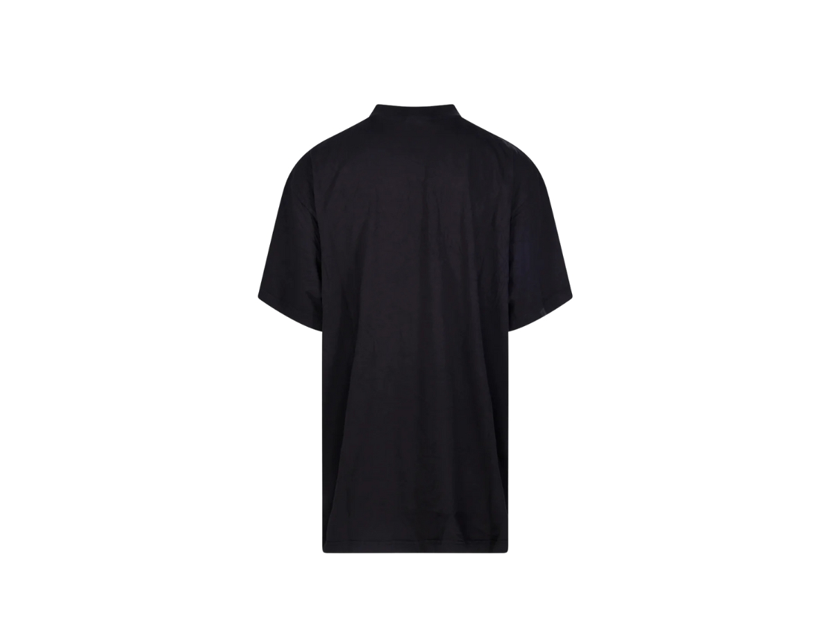 Balenciaga Paris Logo Printed Oversized T-Shirt Black