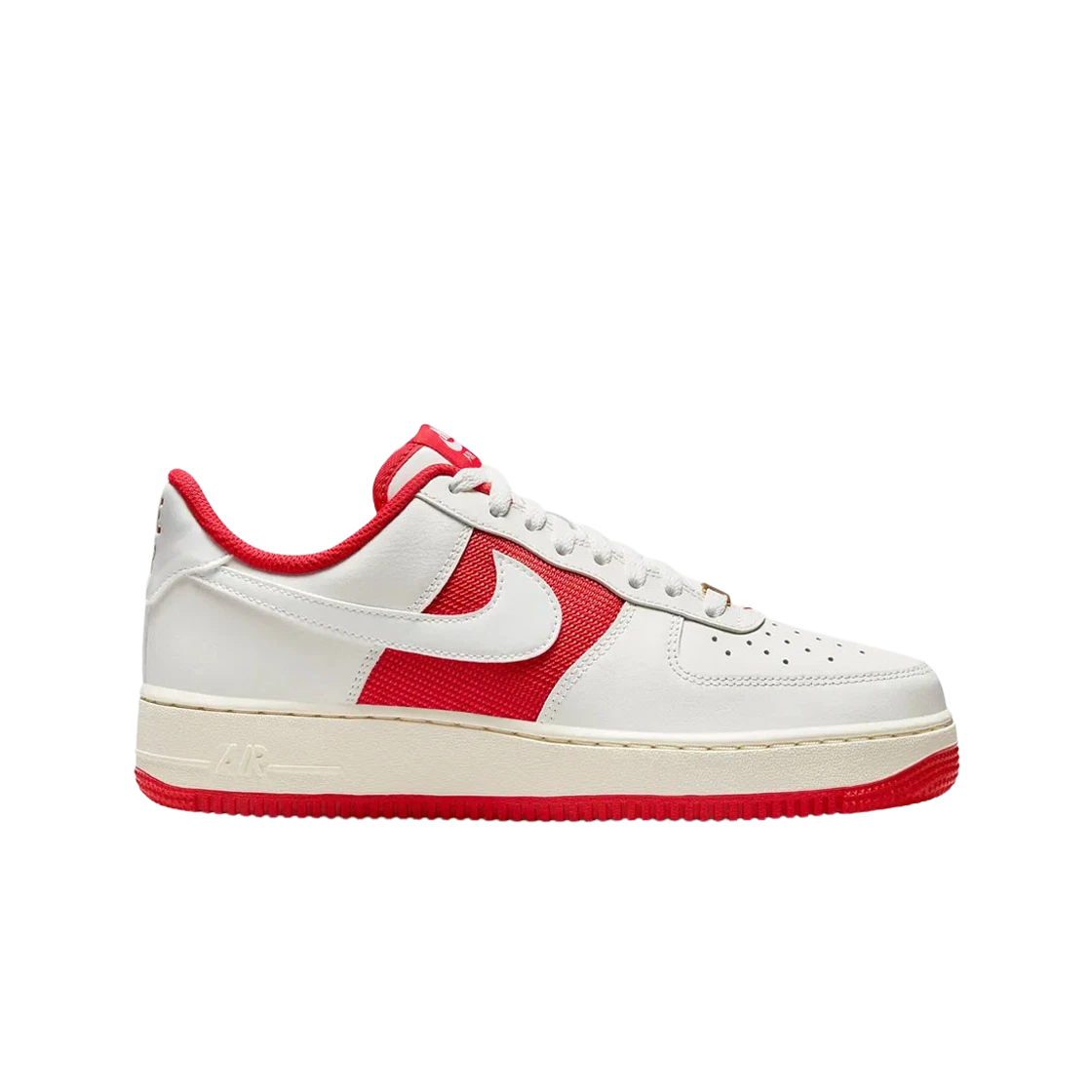 Air force ones with red outlet check