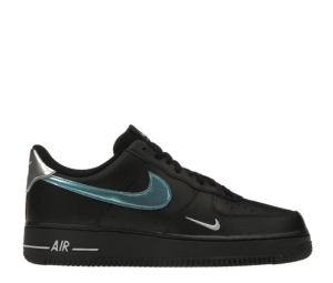 Nike Air Force 1 '07 Low Black Blue Lightning