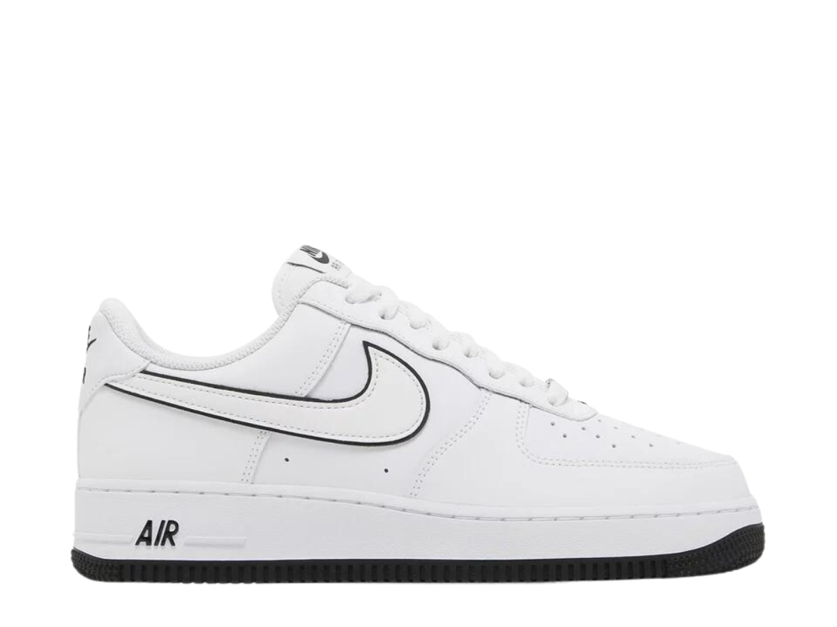 Air force 1 clearance white with black outline