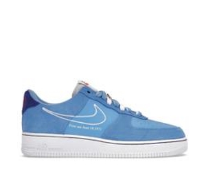 nike air force 1 low first use white university blue