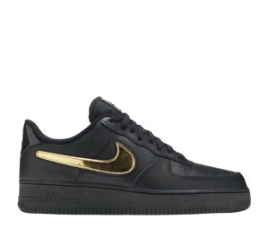 Buy Nike Air Force 1 Black Metallic Gold Removable Swoosh Pack at Sasom – Authentic and Ready to Ship