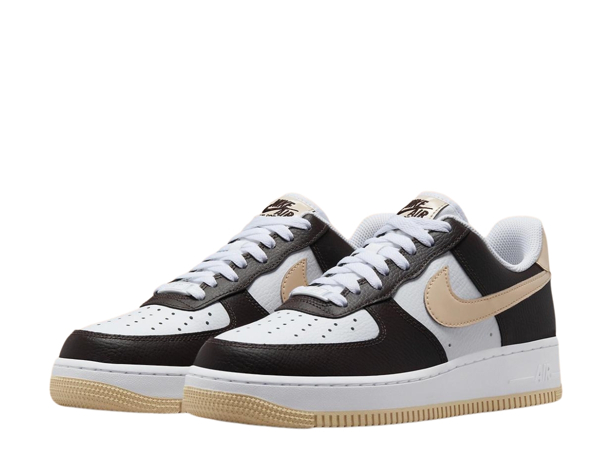 Nike Air Force 1 Low (White/Velvet Brown/Sand Drift) - SKU: FD9873