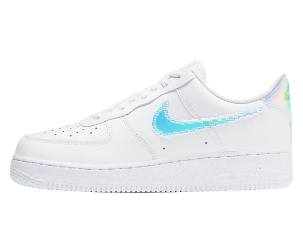 womens air force 1 low iridescent swoosh