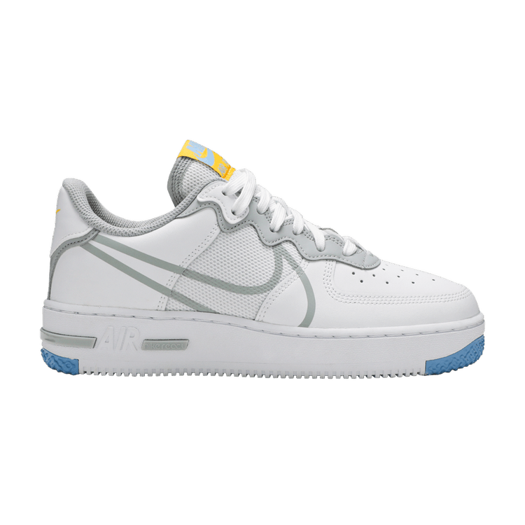 Nike air force 1 grey and gold best sale