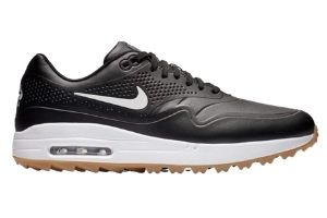 nike air max 1 golf white gum black swoosh