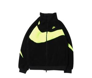 Nike Big Swoosh Full Zip Jacket Black Volt