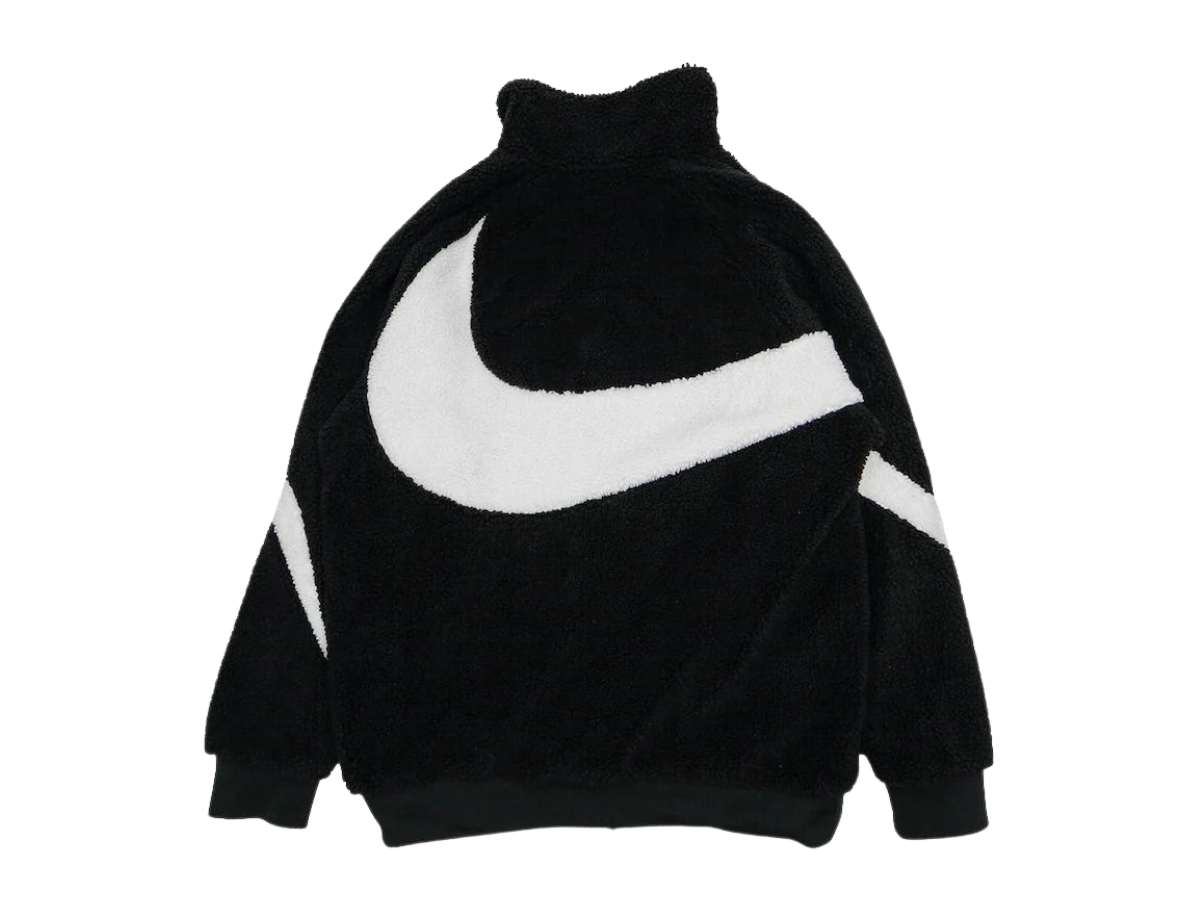 Nike Big Swoosh Reversible Boa Jacket Asia Sizing BQ6546-011 / 100%  Authentic