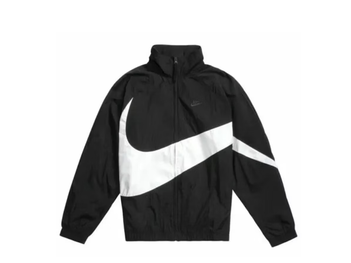 SASOM apparel Nike Big Swoosh Woven Statement Jacket Black Asia Sizing Check the latest price now