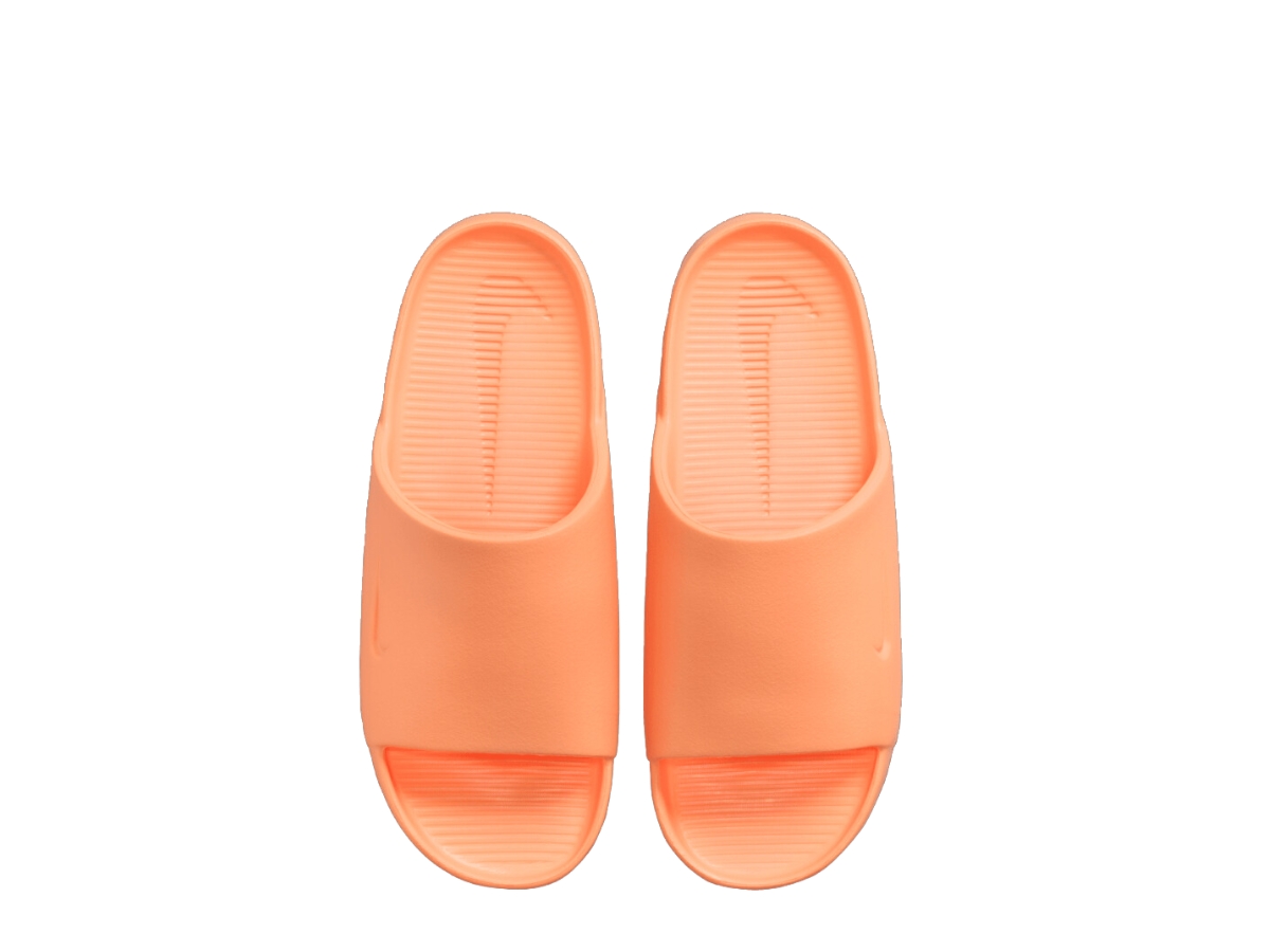 peach nike slides
