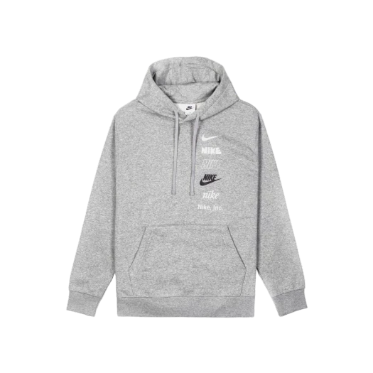 Grey nike sales pullover hoodie