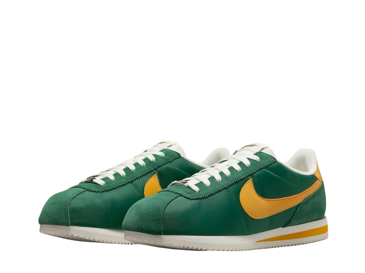 Green and yellow nike cortez best sale