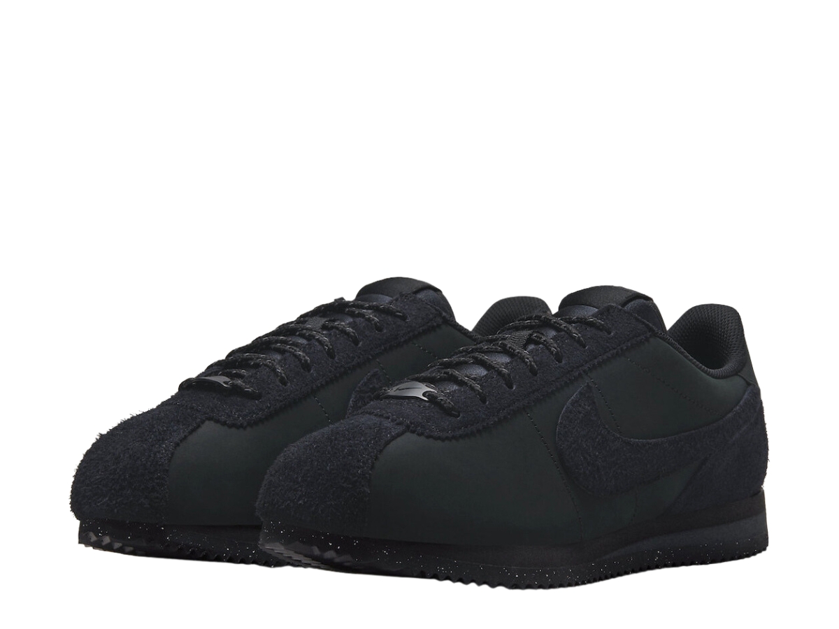 Nike cortez sale triple black nylon