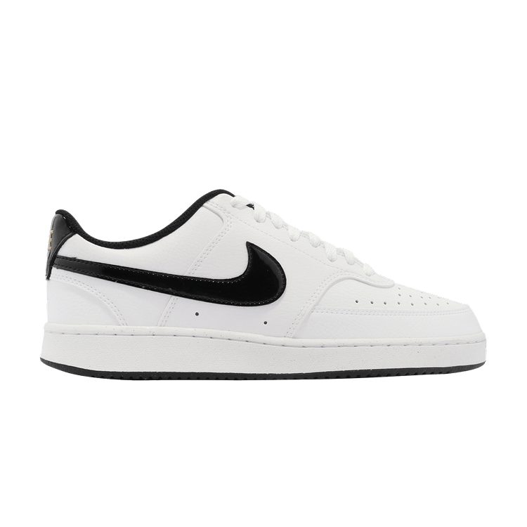 SASOM | shoes Nike Court Vision Low 'White Black Metallic Gold' Check ...