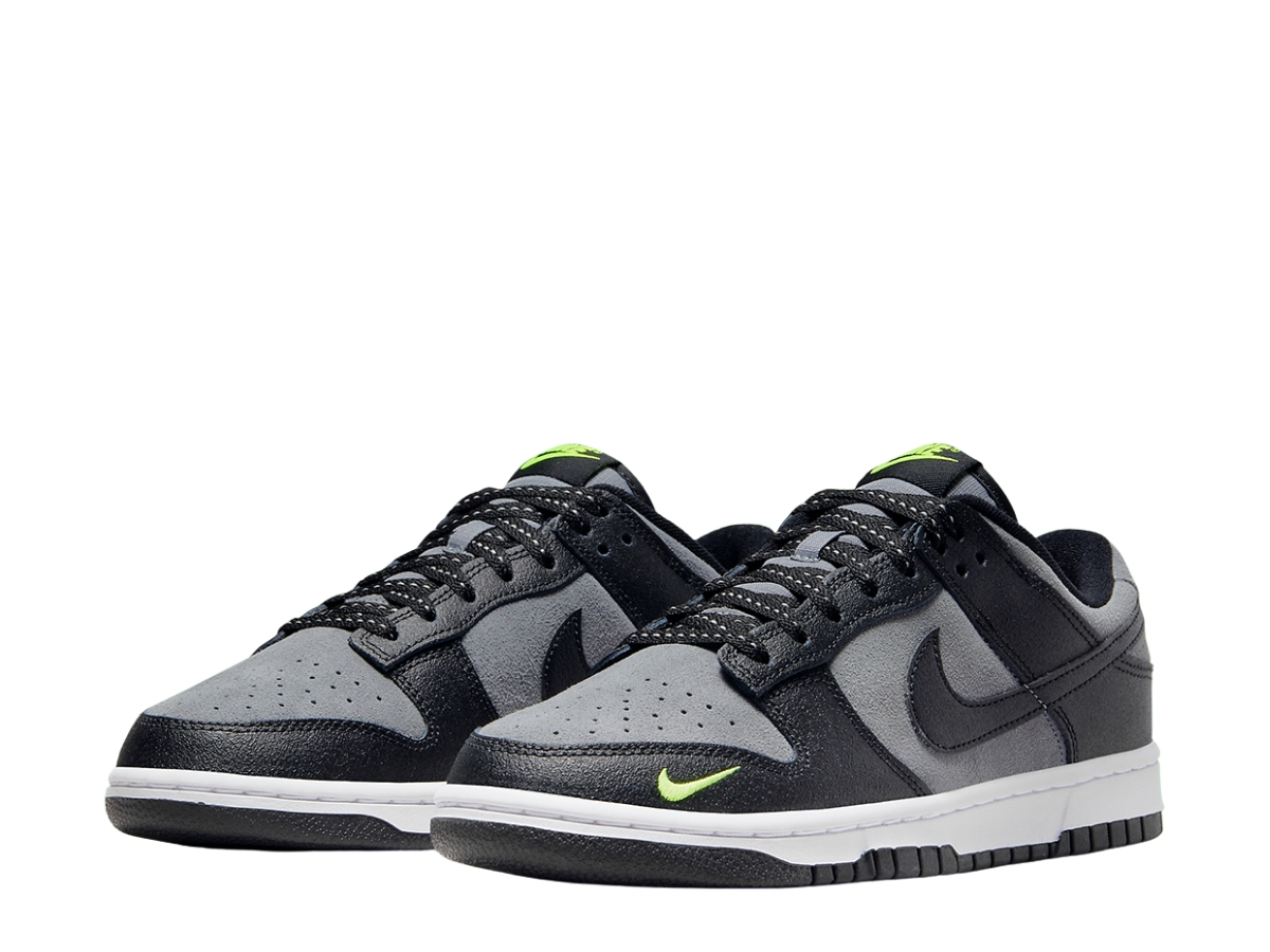 https://d2cva83hdk3bwc.cloudfront.net/nike-dunk-low-black-cool-grey-volt-mini-swoosh-3.jpg