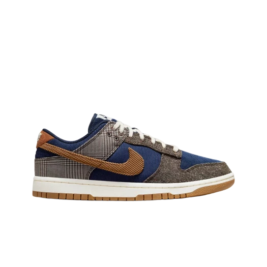 Nike Dunk Low PRM Midnight Navy and Baroque Brown