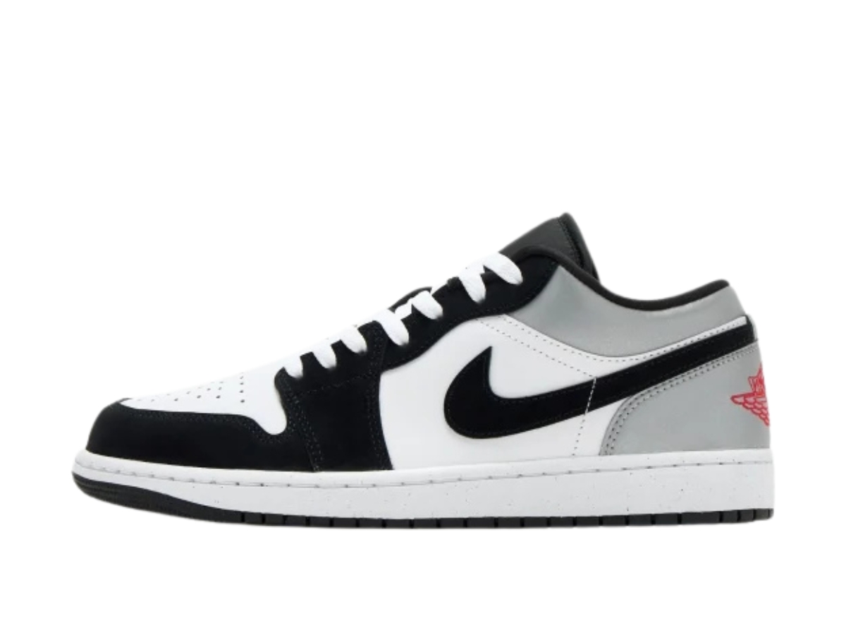 Jordan 1 Low SE White Fire Red Black Matte Silver