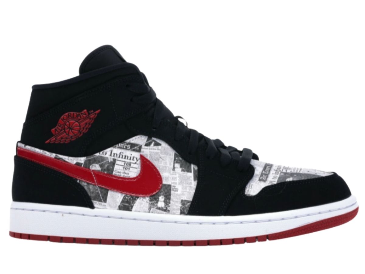 Buy Jordan 1 Mid Newspaper Air Times at Sasom – Authentic and Ready to Ship