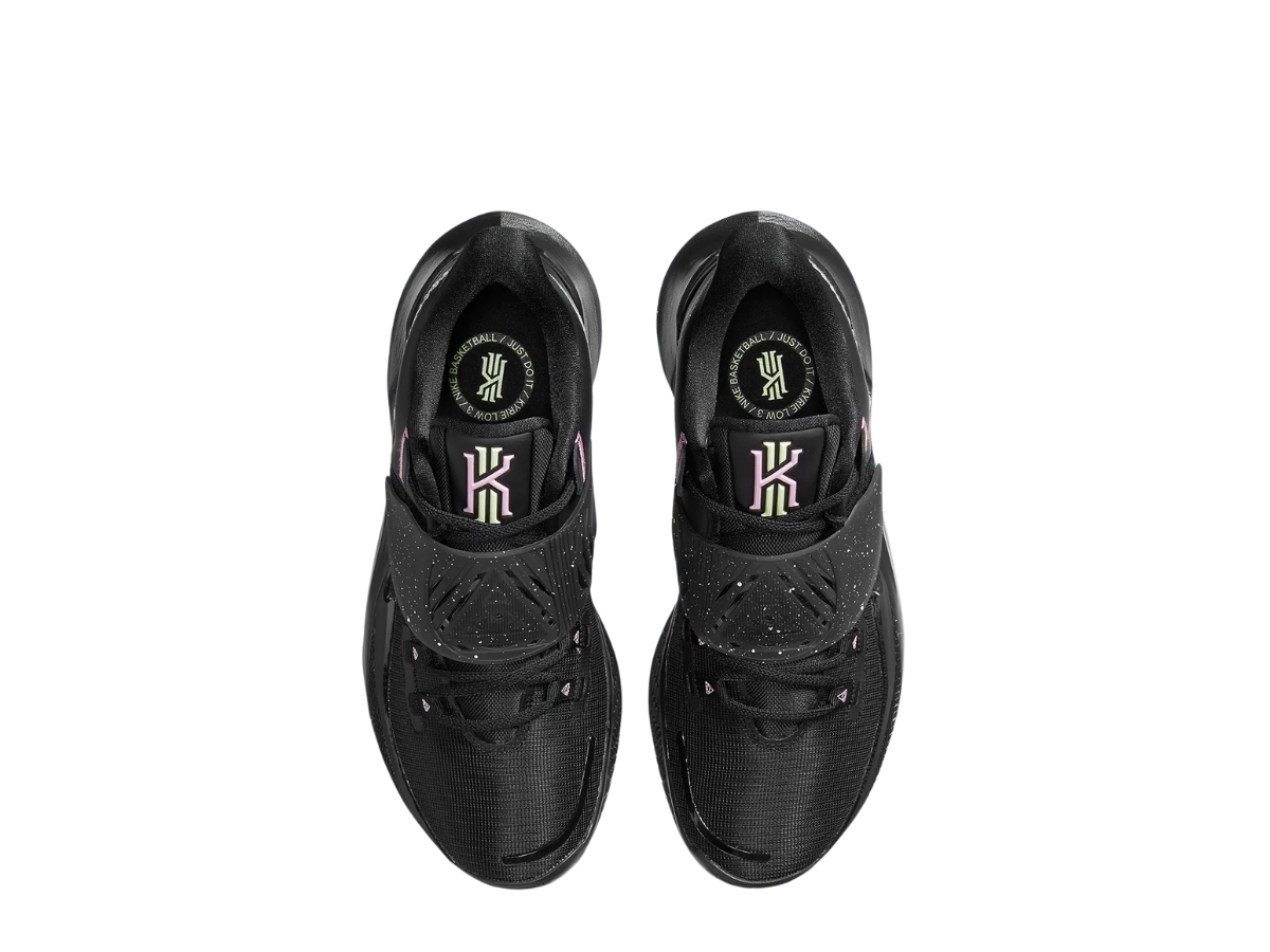 kyrie low 3 black metallic silver