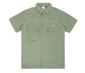 Nike Life Woven Military Button-Down Shirt Oil Green